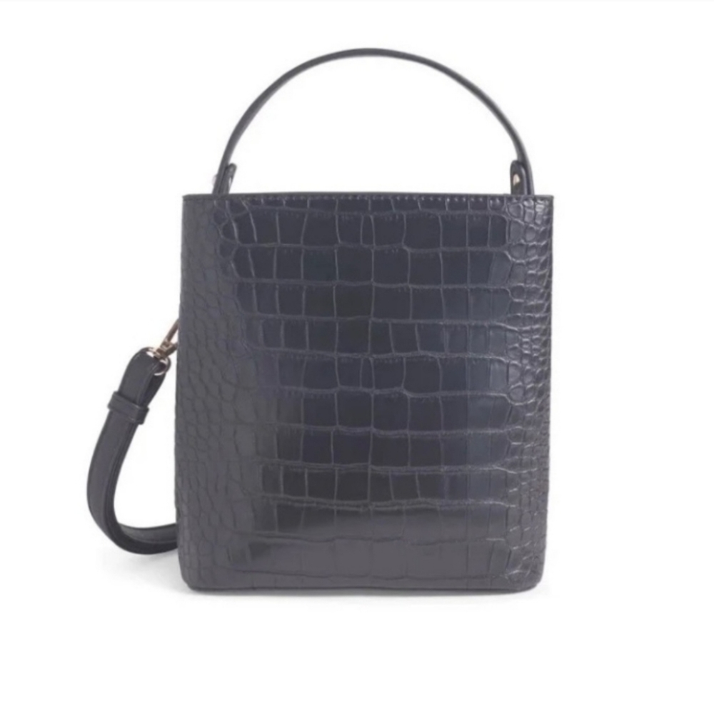 All of the Above AOTA Elena Black Bucket Bag NWT - Picture 6 of 8